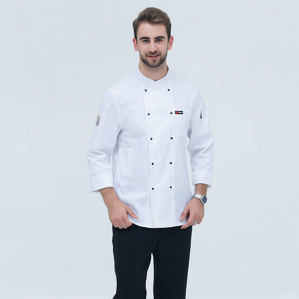 New Style Hotel Chef's Clothes Long Sleeved Men