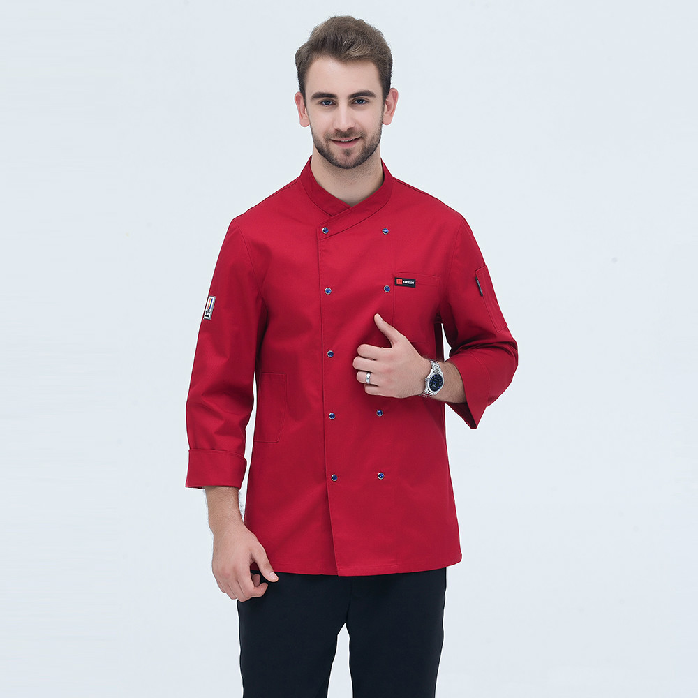 New Style Hotel Chef's Clothes Long Sleeved Men