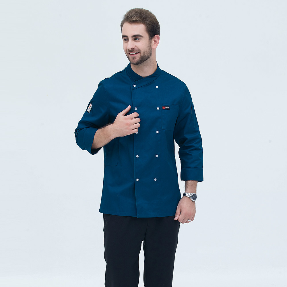 New Style Hotel Chef's Clothes Long Sleeved Men