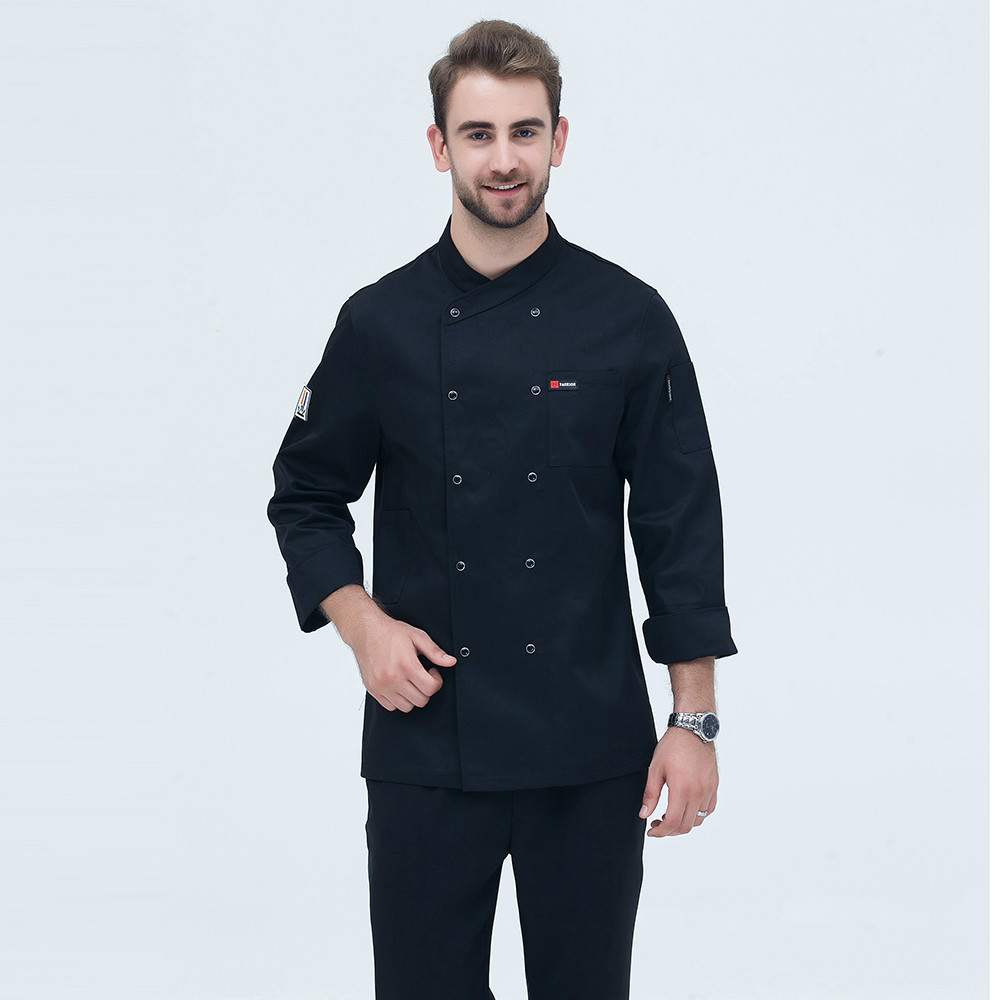 New Style Hotel Chef's Clothes Long Sleeved Men