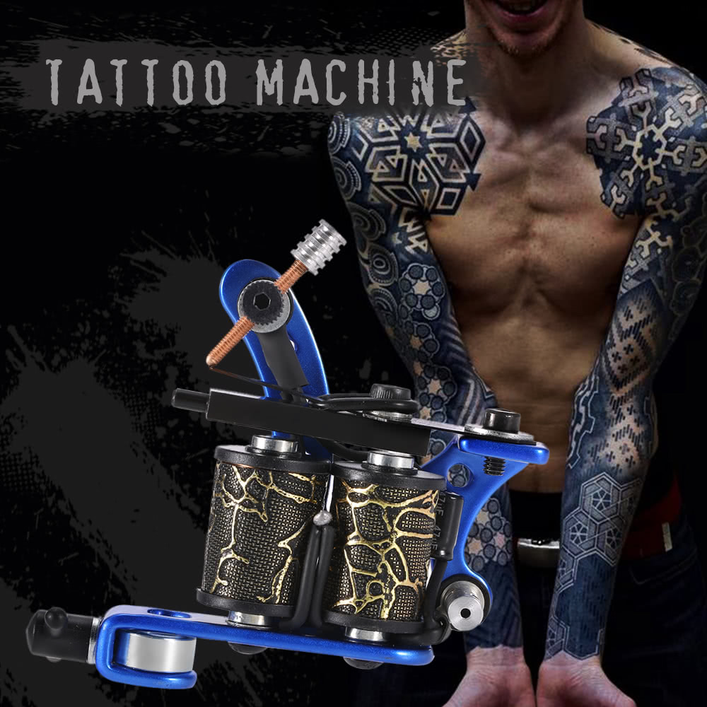 Tattoo Machine Professional Tattoo Motor Tattooing Shader & Liner Machine Gun Body Tattoo Machine Black