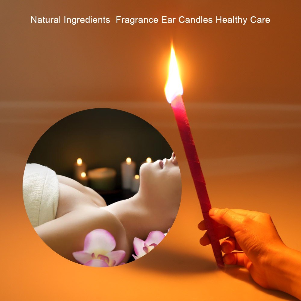 10pcs Fragrance Ear Candles Healthy Care Natural Ingredients Ear Treatment Ear Wax Removal Cleaner Ear Coning Treatment