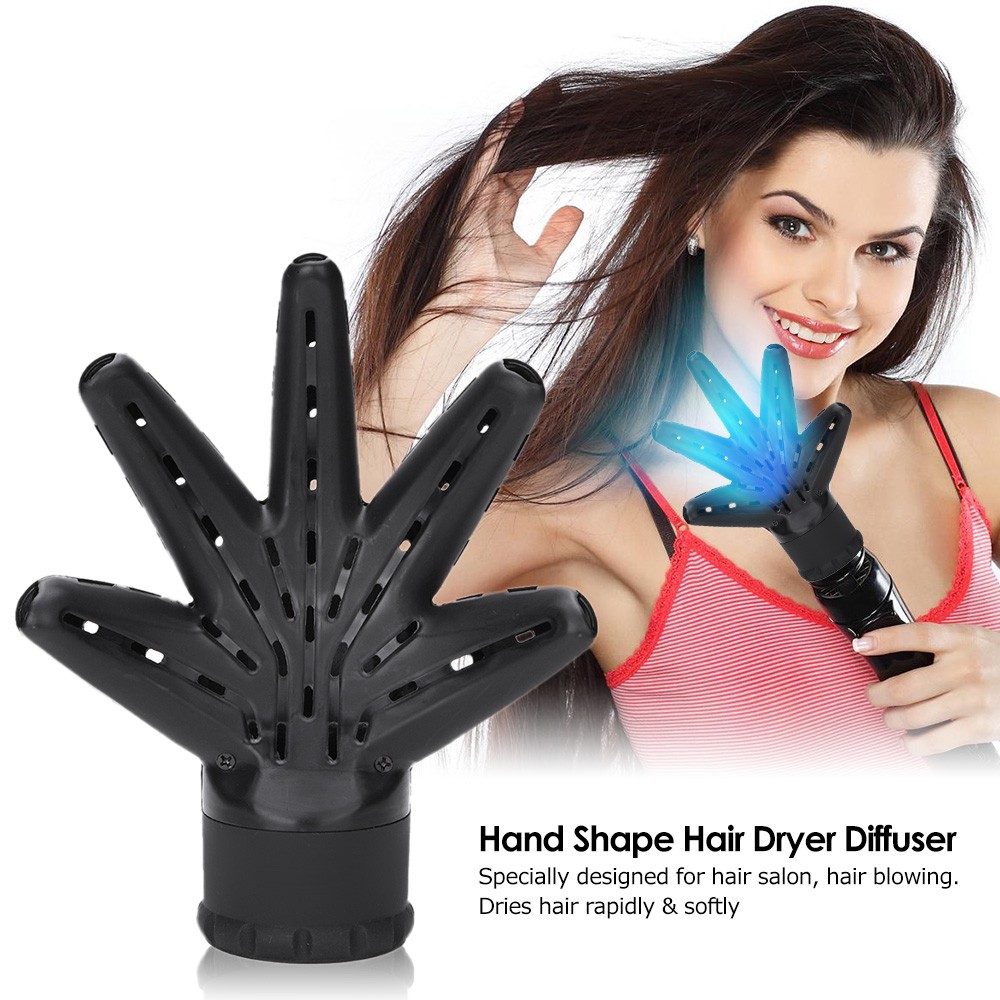 1Pc Hair Dryer Diffuser Professional Hand Shape Hair Dryer Diffuser Hood Hairdressing Curling Hair Styling Tools Salon Hairstyling Accessory