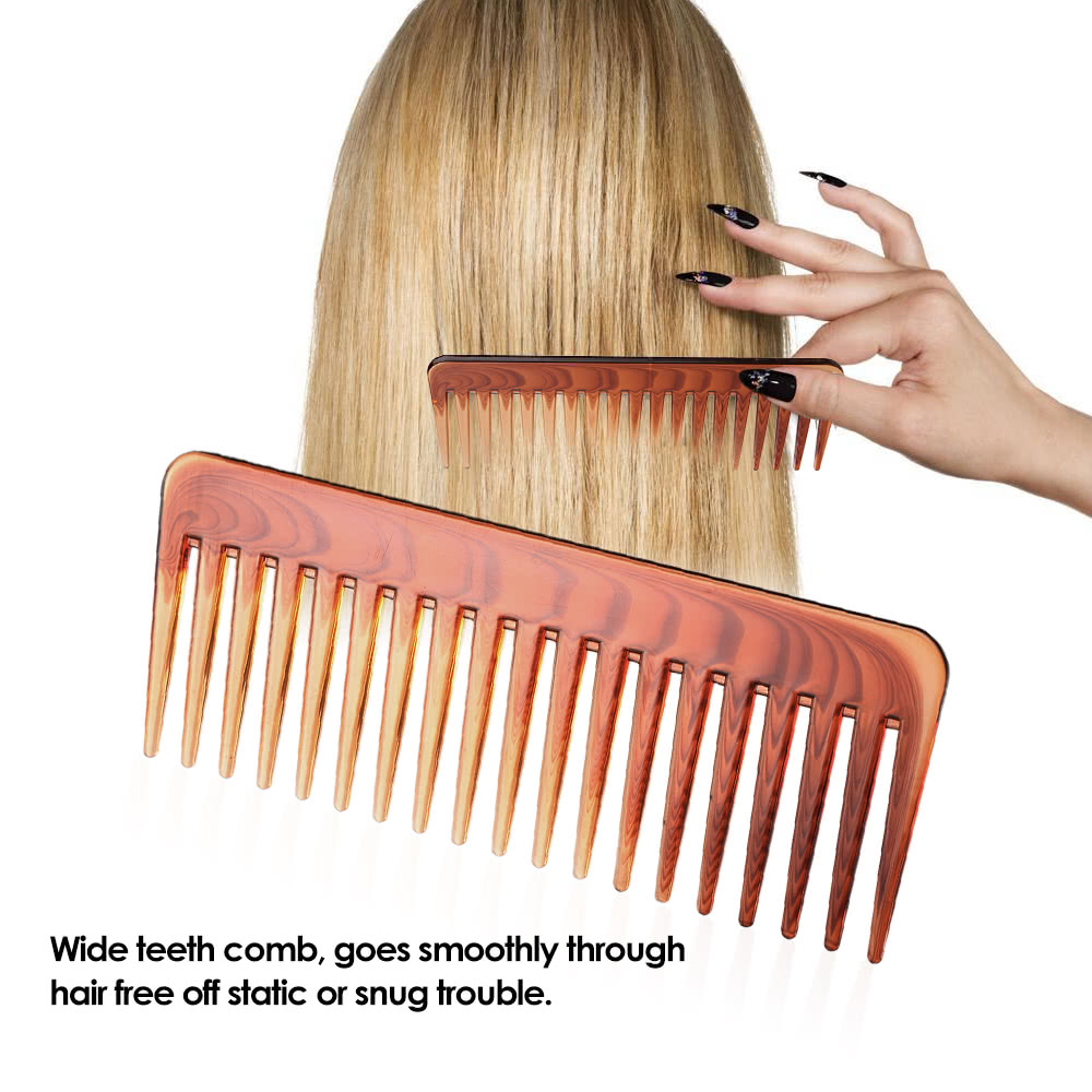 Wide Teeth Comb Hair Health Comb Hairdressing Brush Styling Comb for Long Wet or Curly Straight  Hair