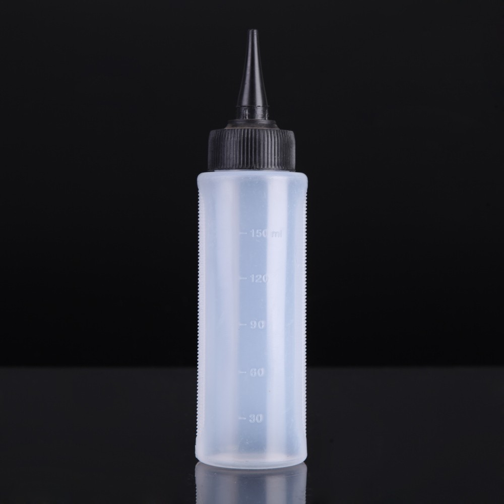 150ml Plastic Bottle with Twist Caps Squeeze Scale Home Use or Salon Hair Dry Cleaning  Washing Pot