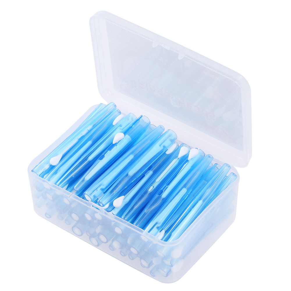 60Pcs/Box Dental Floss Picks Refill Inter-dental Brush Teeth Stick Toothpick Flosser for Oral Deep Clean Health Care