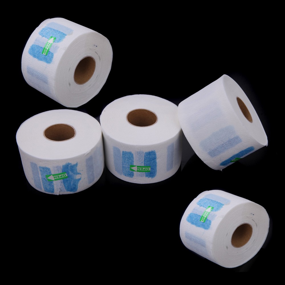 5pcs Disposable Neck Covering Paper Towel Hairdressing Product Have Breakpoint Muffler Scarf Paper Hair Accessory