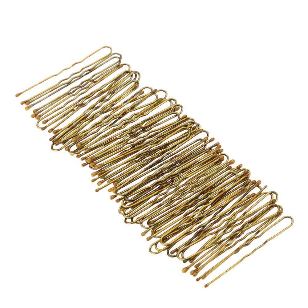 300Pcs Golden Bobby Pins Thin U Shape Hairpins Women Hair Clips