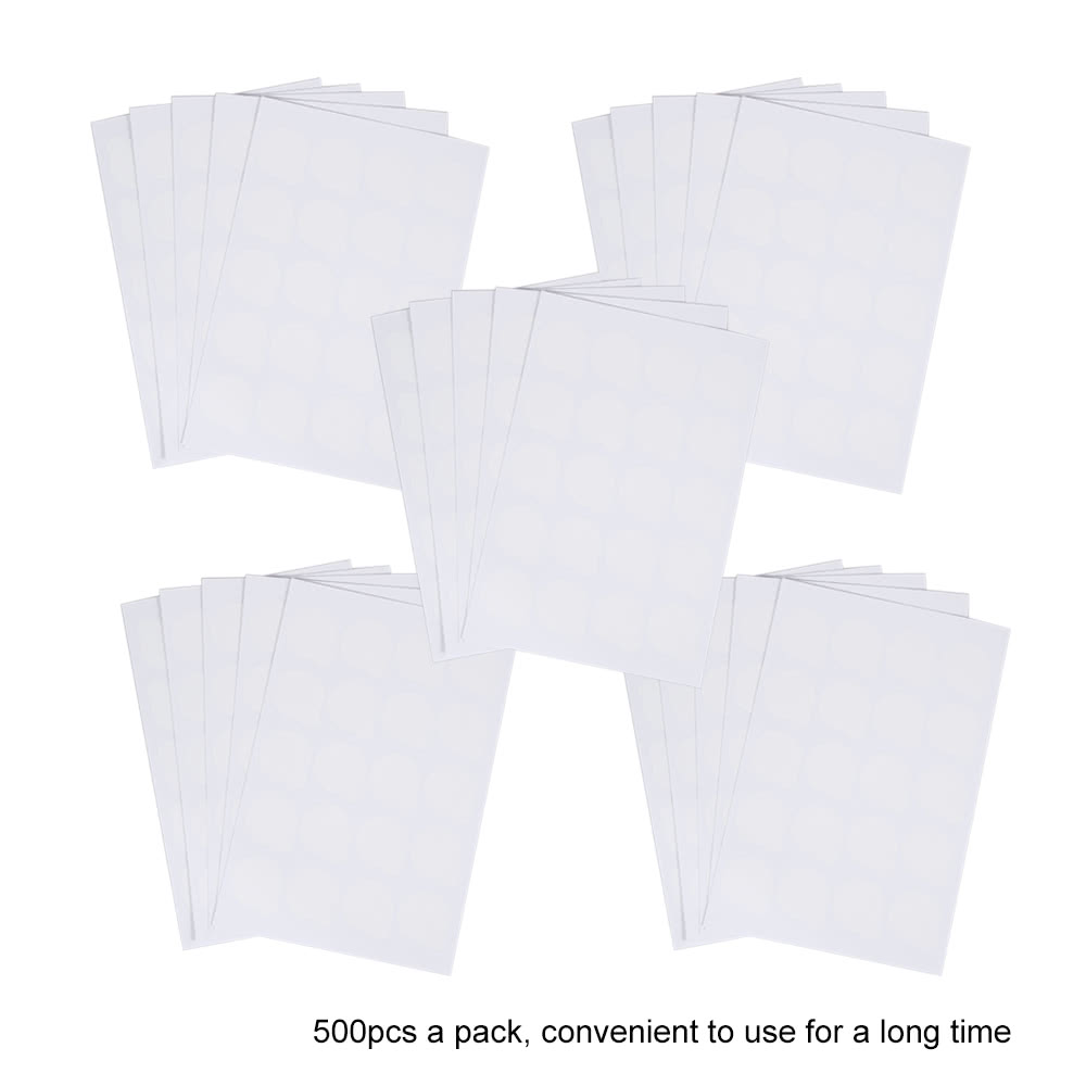 500pcs Professional Disposable Eyelash Extension Glue Sticker Patches Eye Lash Extension Glue Sticker Pads Adhesive Glue Pallet