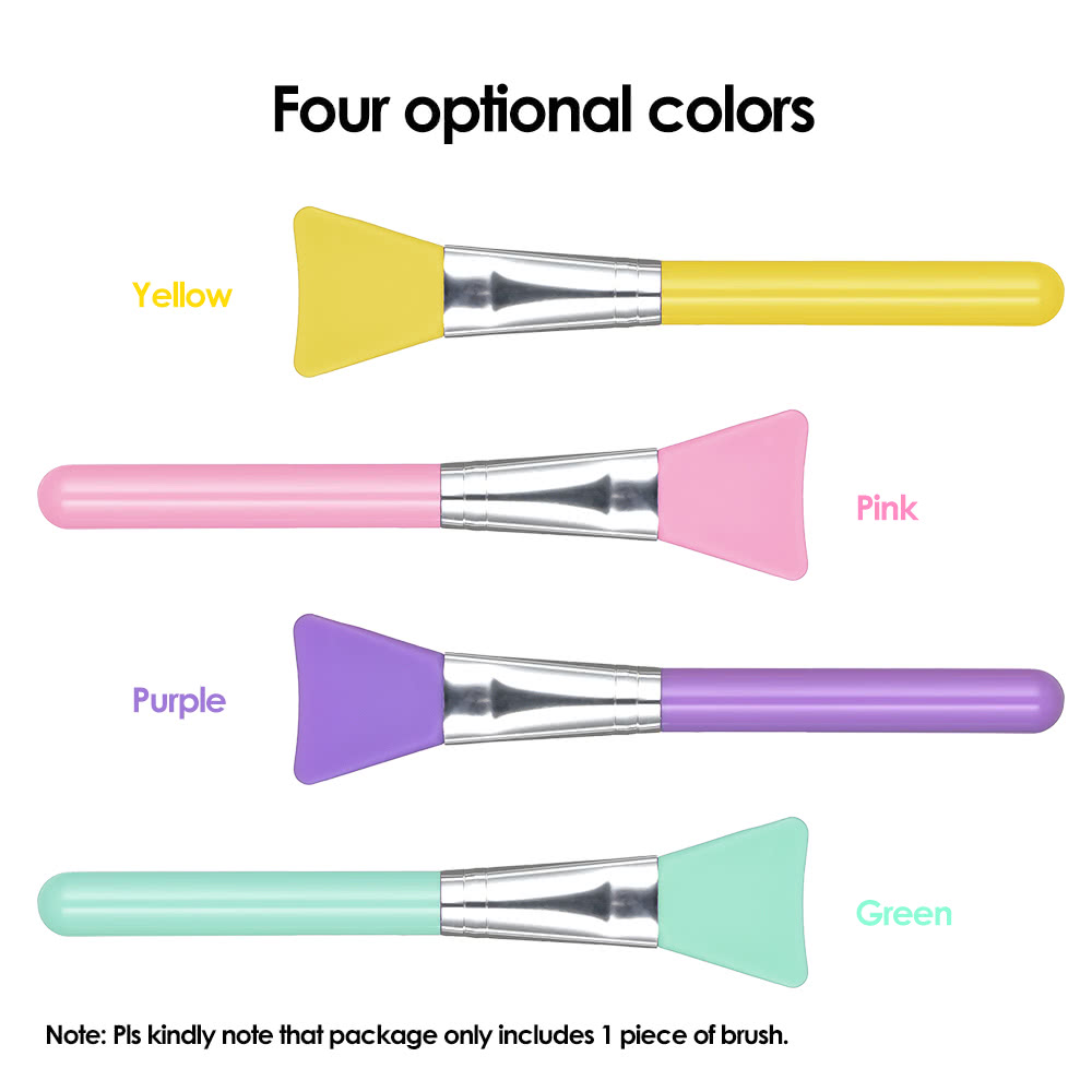 1Pcs Silicone Makeup Brush Facial Mask Foundation Brush Cosmetic Brush Make Up Tool Optional Color