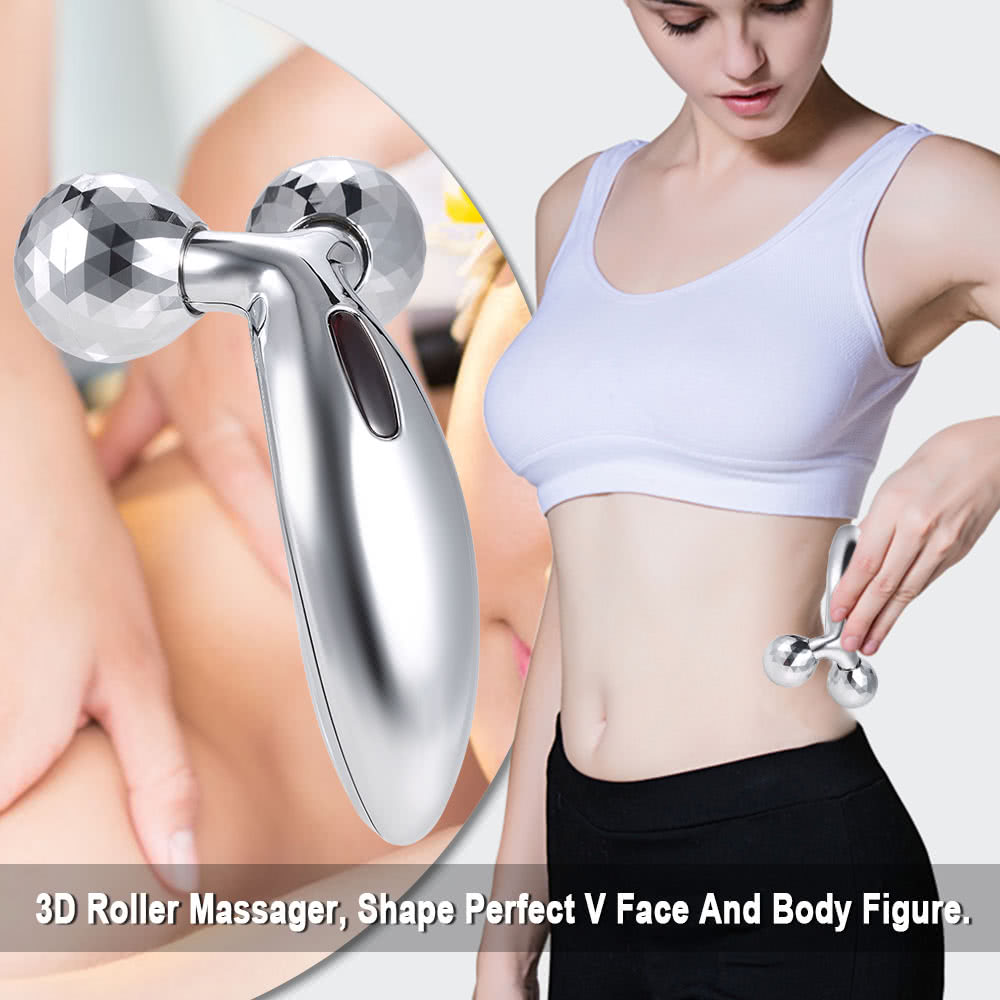 3D Roller Massage Thin Face Massage Roller Machine V Face Slimming Lifting Body Relaxation Tool Double Chin Remover Muscle Massage Ball