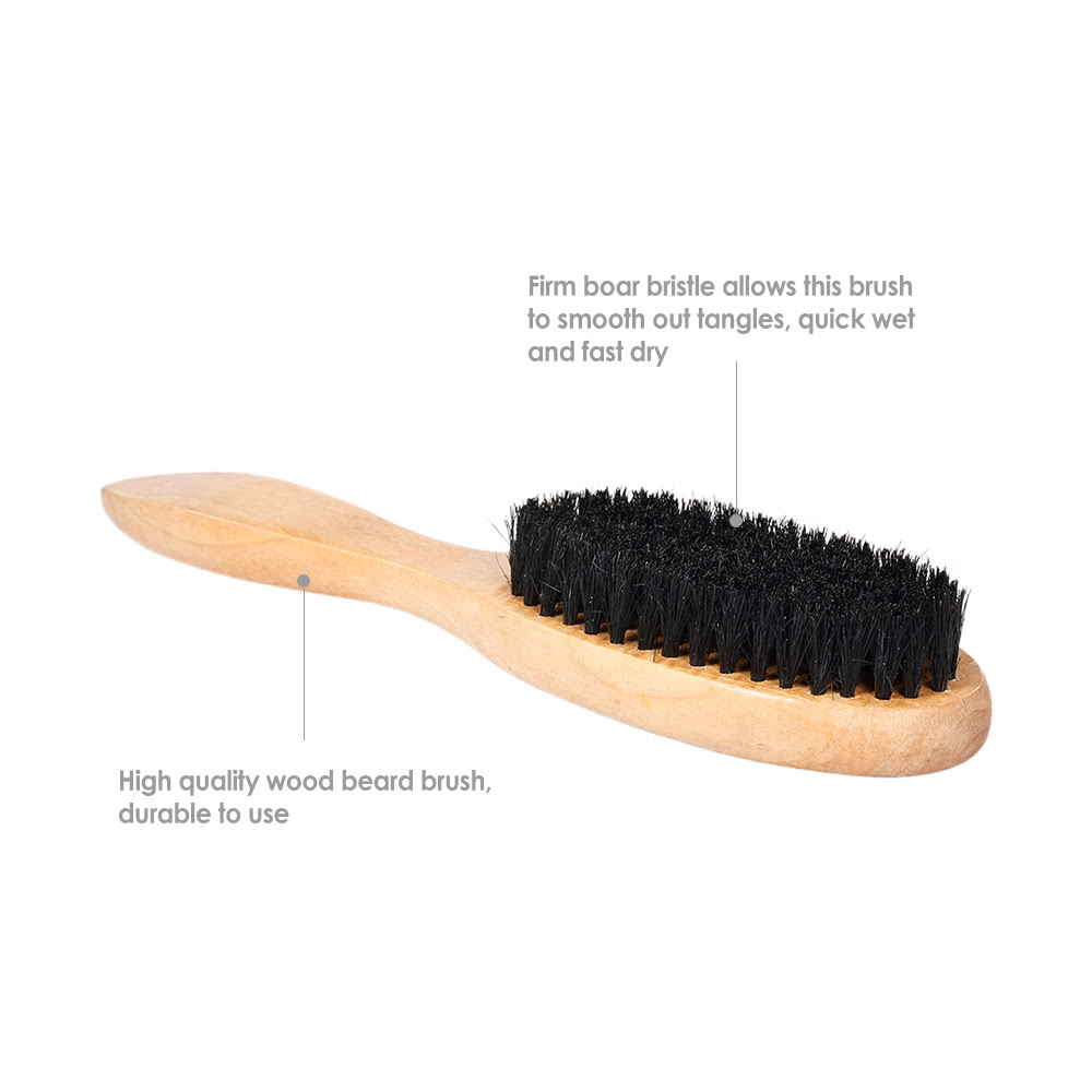 MenÃ¢â‚¬â„¢s Beard Brush Wooden Hair Brush Boar Bristle Wood Handle Shaving Brush Wooden Beard Comb