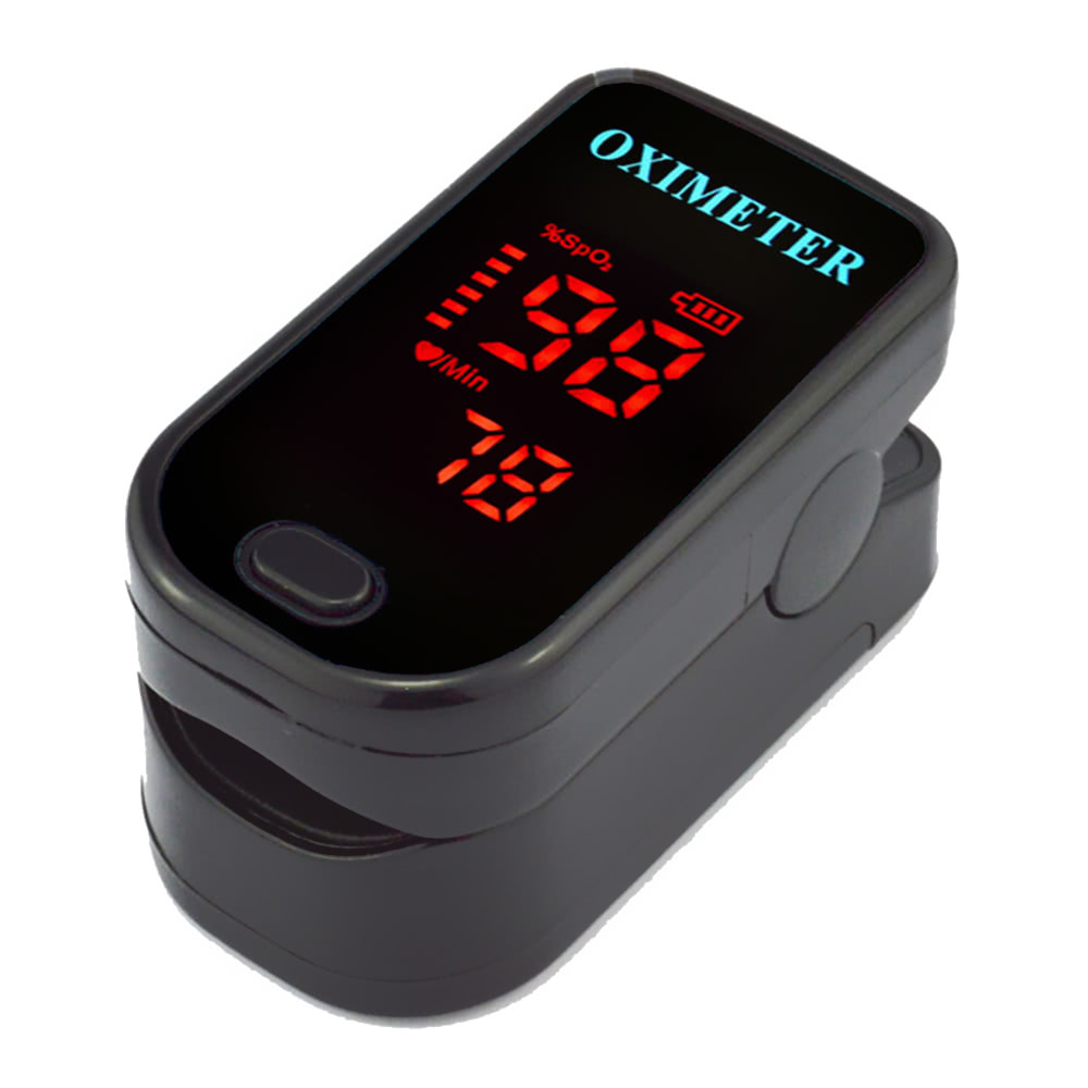 Istant Read Fingertip Pulse Rate Oximeter Portable Blood Oxygen Saturation SpO2 Monitor LED Display