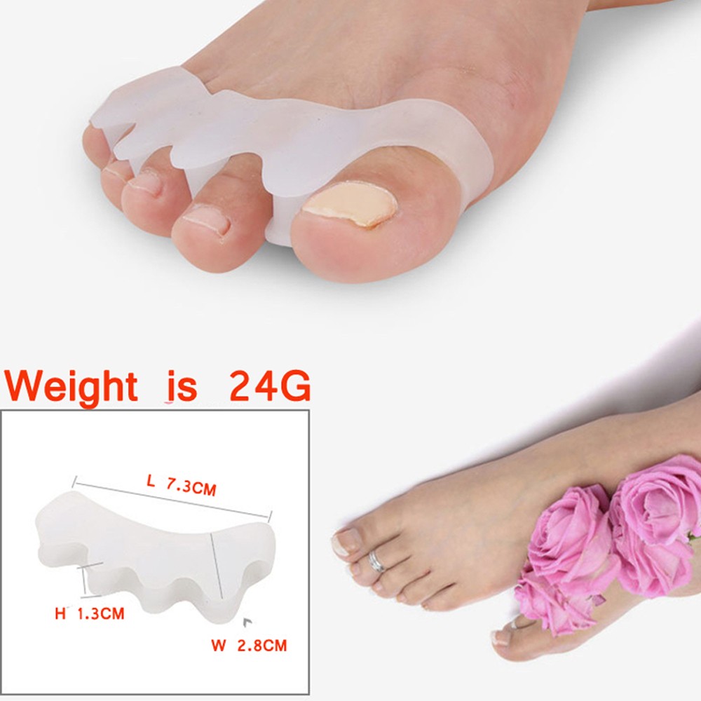 Feet Care Kit 9 PCS Fine Quality Hallux Valgus Orthosis Set Ring-type Split Toe Type Double Orifice- type Peep-toe Care Kit Tension Band