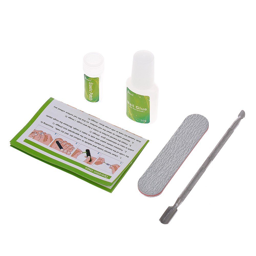 Ingrown Toenail Correction Kit Toenail Treatment Nail Glue Toenail Straightening Patch Pusher Recover Foot Care