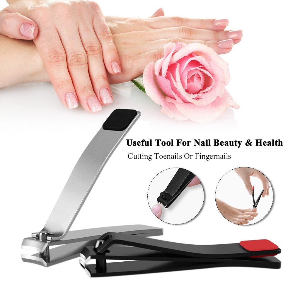 Stainless Steel Nail Clipper Fingernails Toenails Clippers For Nail Beauty Nail Care Anti-slip Nail Cutter Trimmer Nail Art Tool