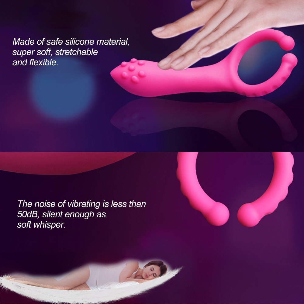 Silicone Cock Ring Vibrator Powerful Sex Toys For Penis Delay Ejaculation Vibrating Men's Penis Ring Adults Product