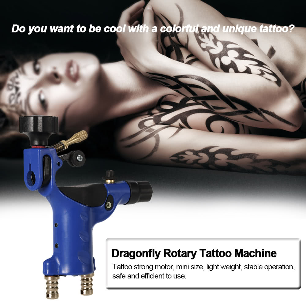 Dragonfly Rotary Tattoo Machine 4 Colors Tattoo Motor Shader & Liner Tattoo Machine Tattoo Body Art Purple