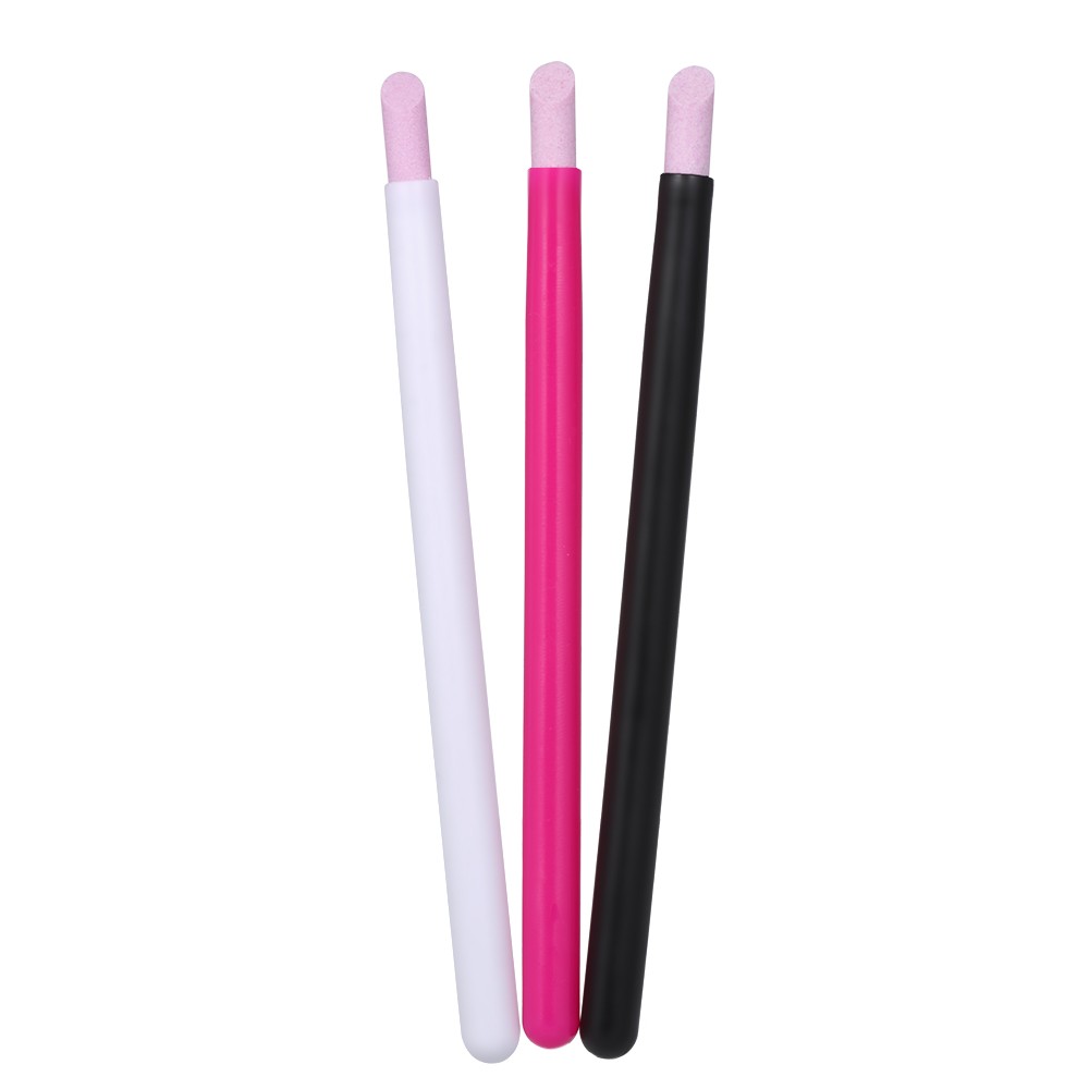 3 Pcs Nail Cuticle Remover Nail Art File Pen Stone Pusher Nail Cuticle Pusher Manicure Tools