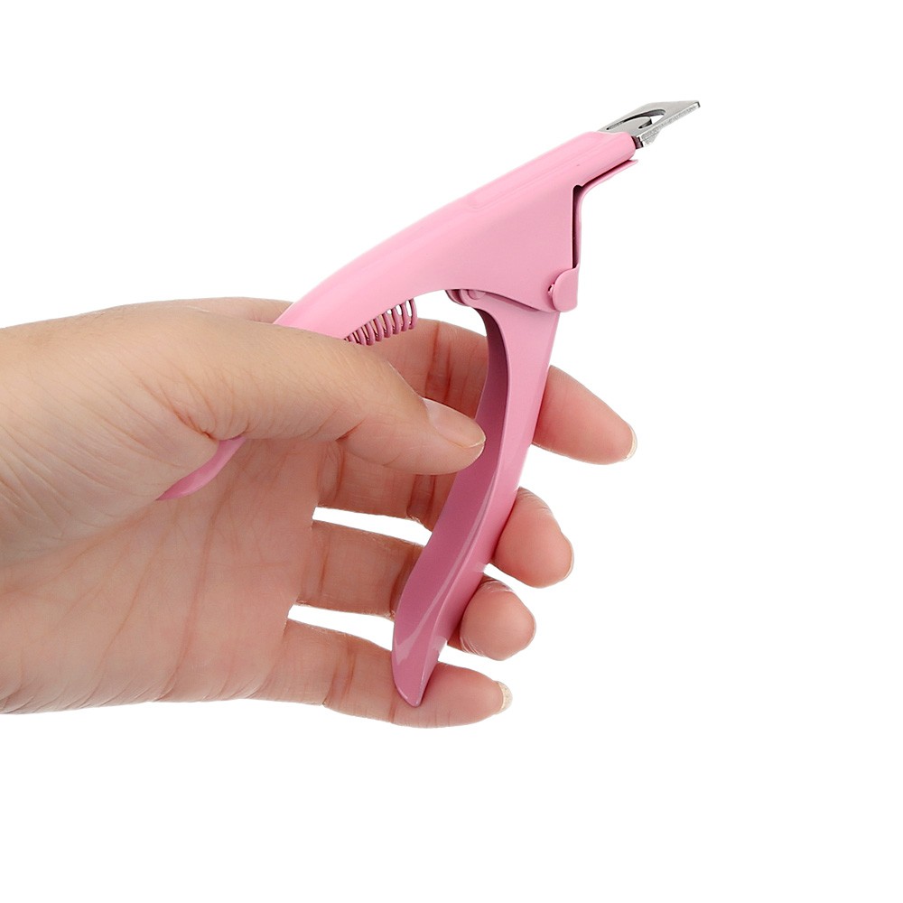 Pink Nail Art Clipper Professional False Tip Cutting Manicure Tools