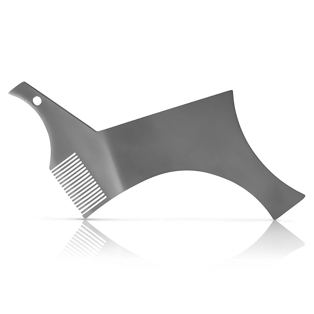 Beard Shaper Stencil Stainless Steel Beard Shaping Guide & Styling Tool for Perfect Line