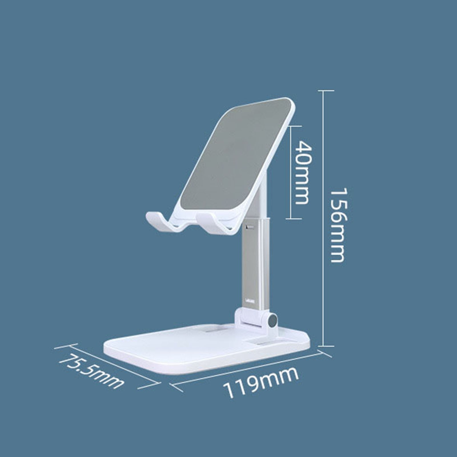 Universal Phone Stand Holder Non-slip Tablet Stand Lazy Pad Bracket Foldable Table Smartphone Holder Mount Free Angle Adjustment for Home, Online Learning, Office