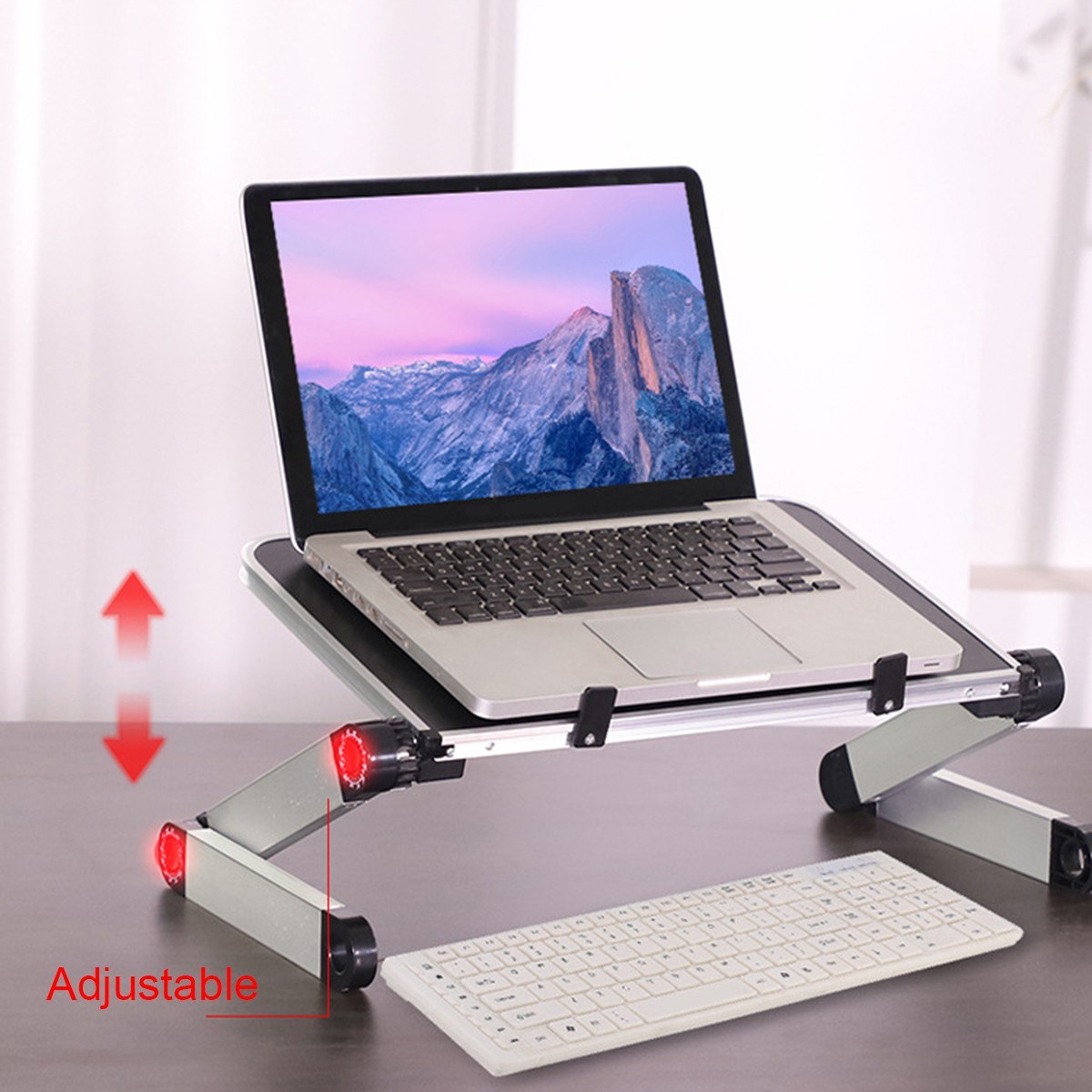 Portable Reading Stand Adjustable Book Holder Bookshelf Bookrest Paper Clip for Magazine Document Cookbook Laptop