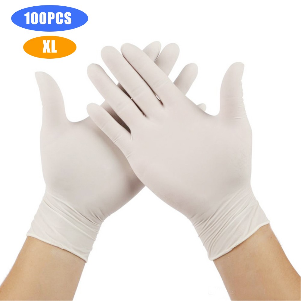 100Pcs Disposable Gloves Latex Food-grade Gloves Household Protective Gloves