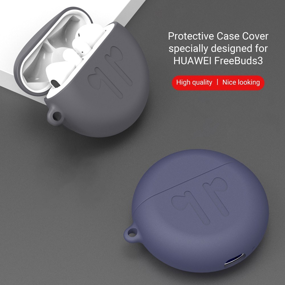 Silicone Earphone Case Cover Protective Jacket Wireless BT Earphone Storage Box Cover Portable Headphone Cases Soft Dustproof Protective Sleeve Replacement for HUAWEI Freebuds3