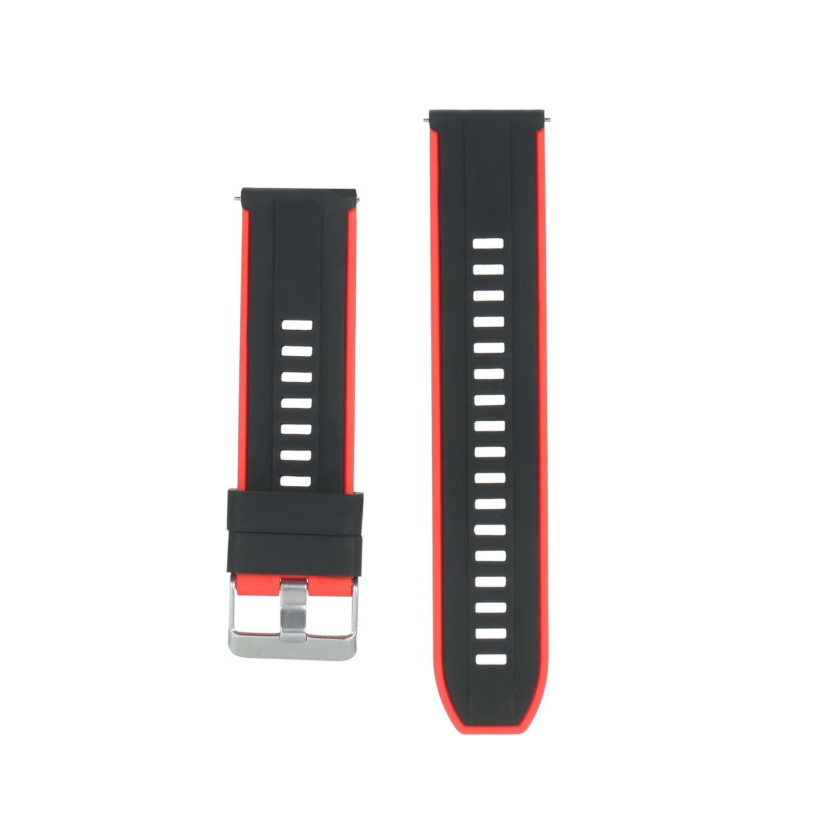 20mm Watch Band Soft Silicone Quick-Release Strap with Buckle Breathable Watchband Wristband Compatible with 20mm Smart/Traditional Watch (4-color pack)