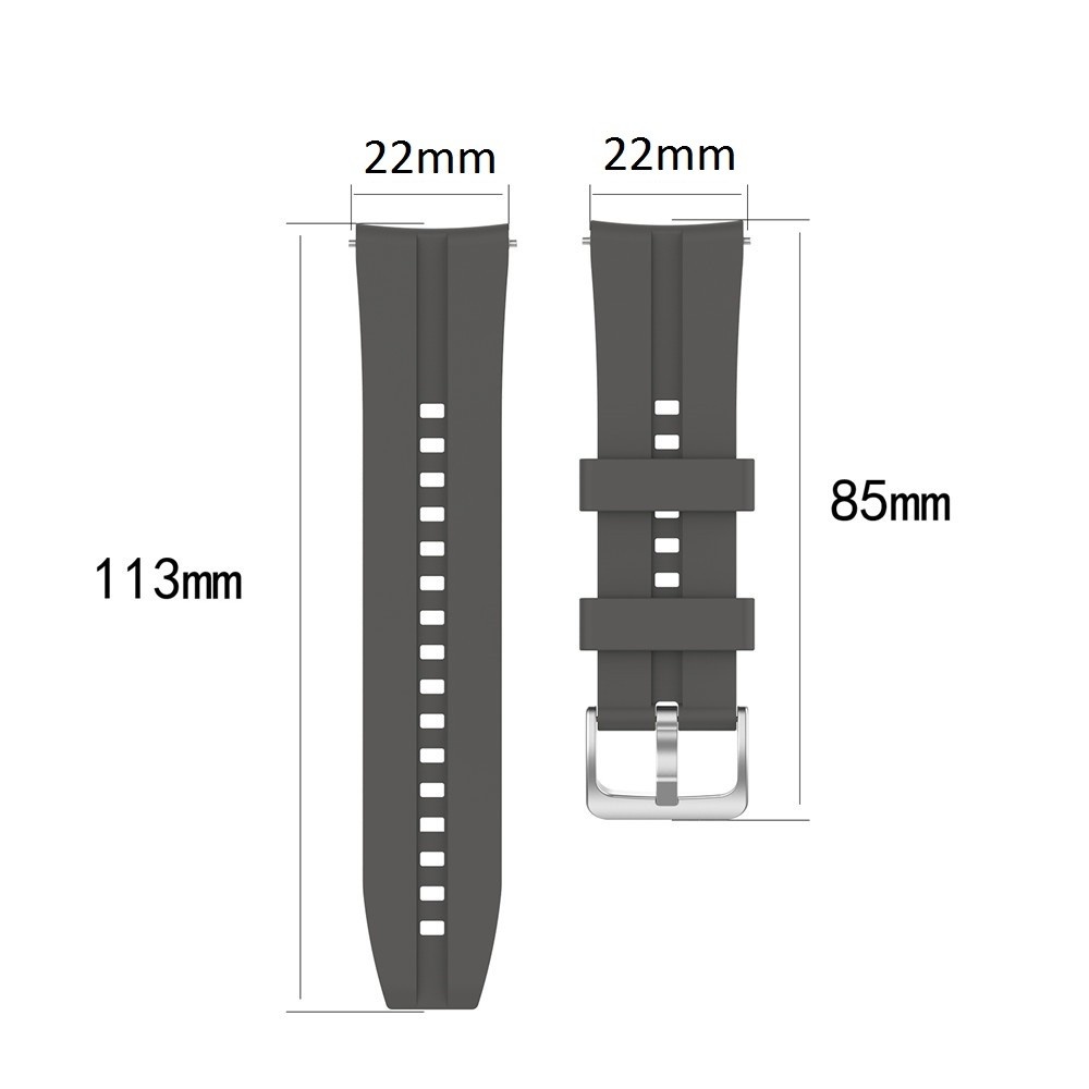 22mm Silicone Watch Strap Band Watchband Wristband Replacement with Buckle Compatible with HUAWEI WATCH GT 2 46mm / HONOR MagicWatch 2 46mm / HONOR MagicWatch