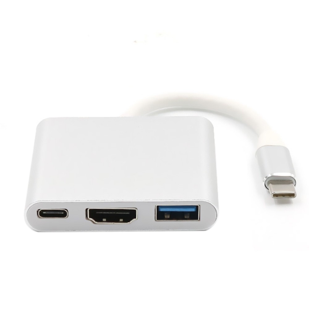 USB3.1Type-C Transform HDMI Three In One High Definition Patch Cord Type-C TO HDMI 4K Transverter