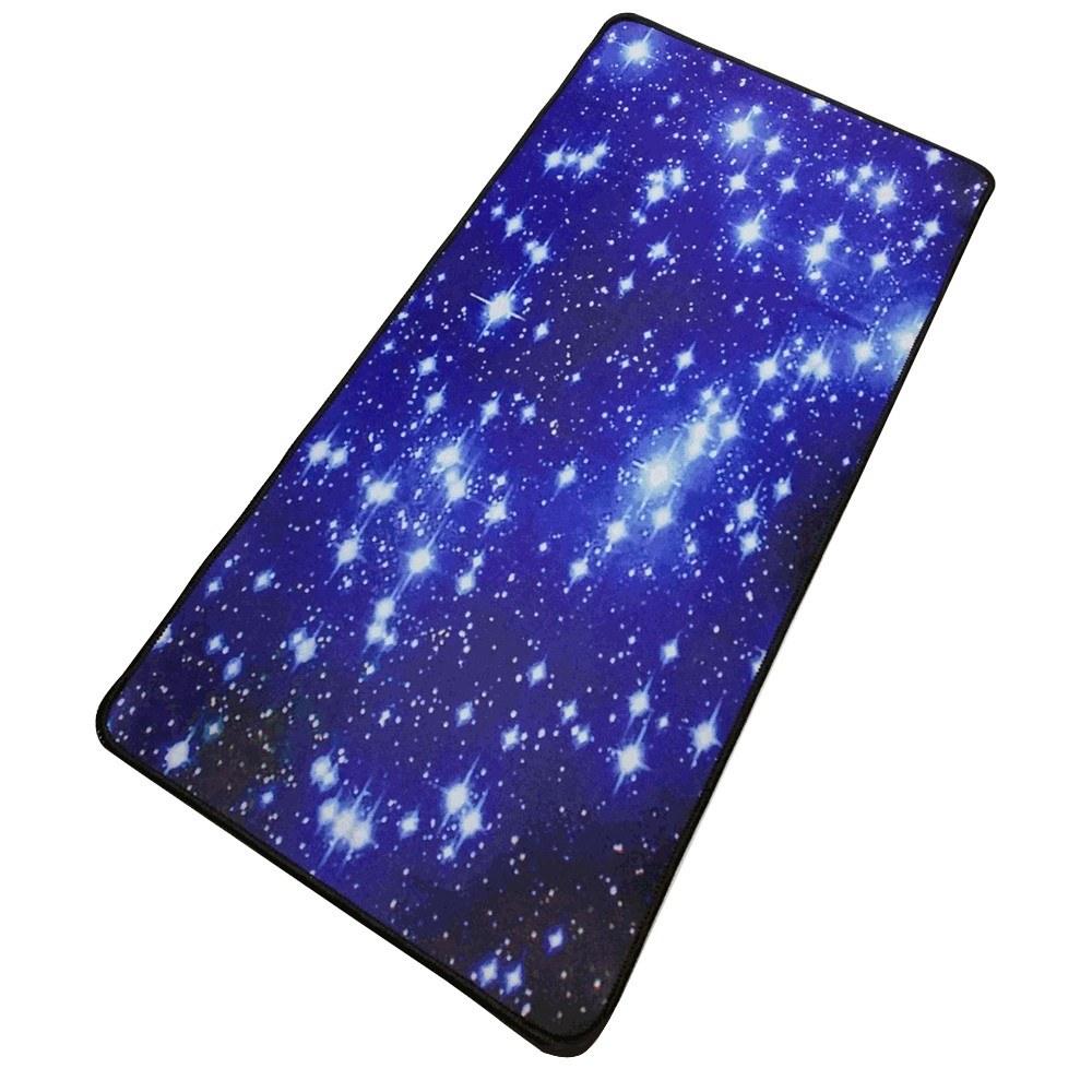 Mouse Pad Starry Sky Picture Locking Edge Large Anti-Slip Gaming Mouse Mat for PC Computer Laptop MackBook