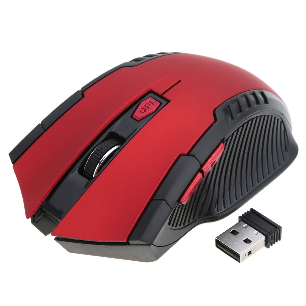 2.4G Wireless Gaming Mouse Portable 2400DPI Adjustable Optical for PC