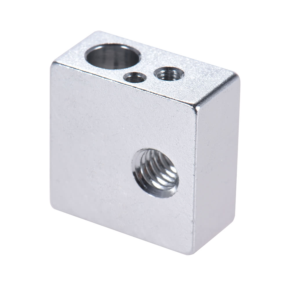 Aluminum Heater Block All-Metal 20 * 20 * 10mm for MK7 MK8 Extruder RepRap Prusa i3 DIY 3D Printer Hot End