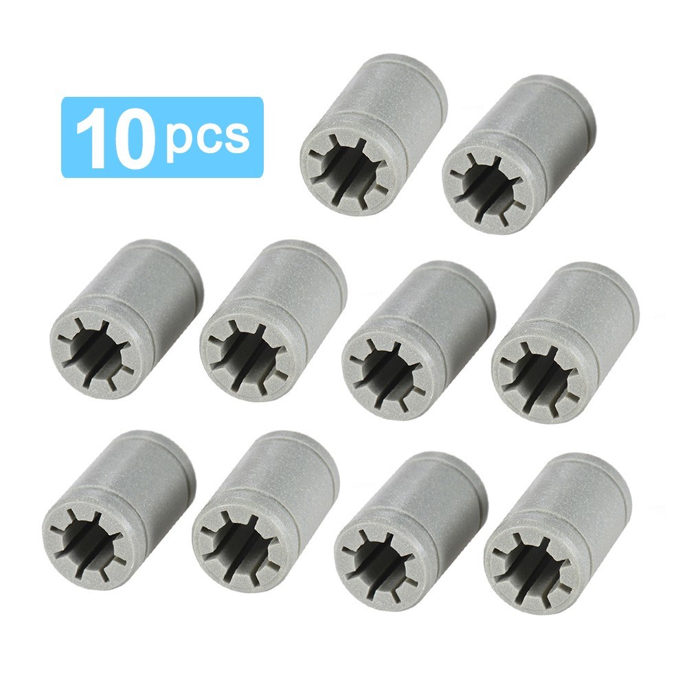 LM8UU 3D Printer Solid Polymer Bearing RJMP-01-08 Gray Plastic Shaft German Import 3D Printer Accessories 4 Pieces