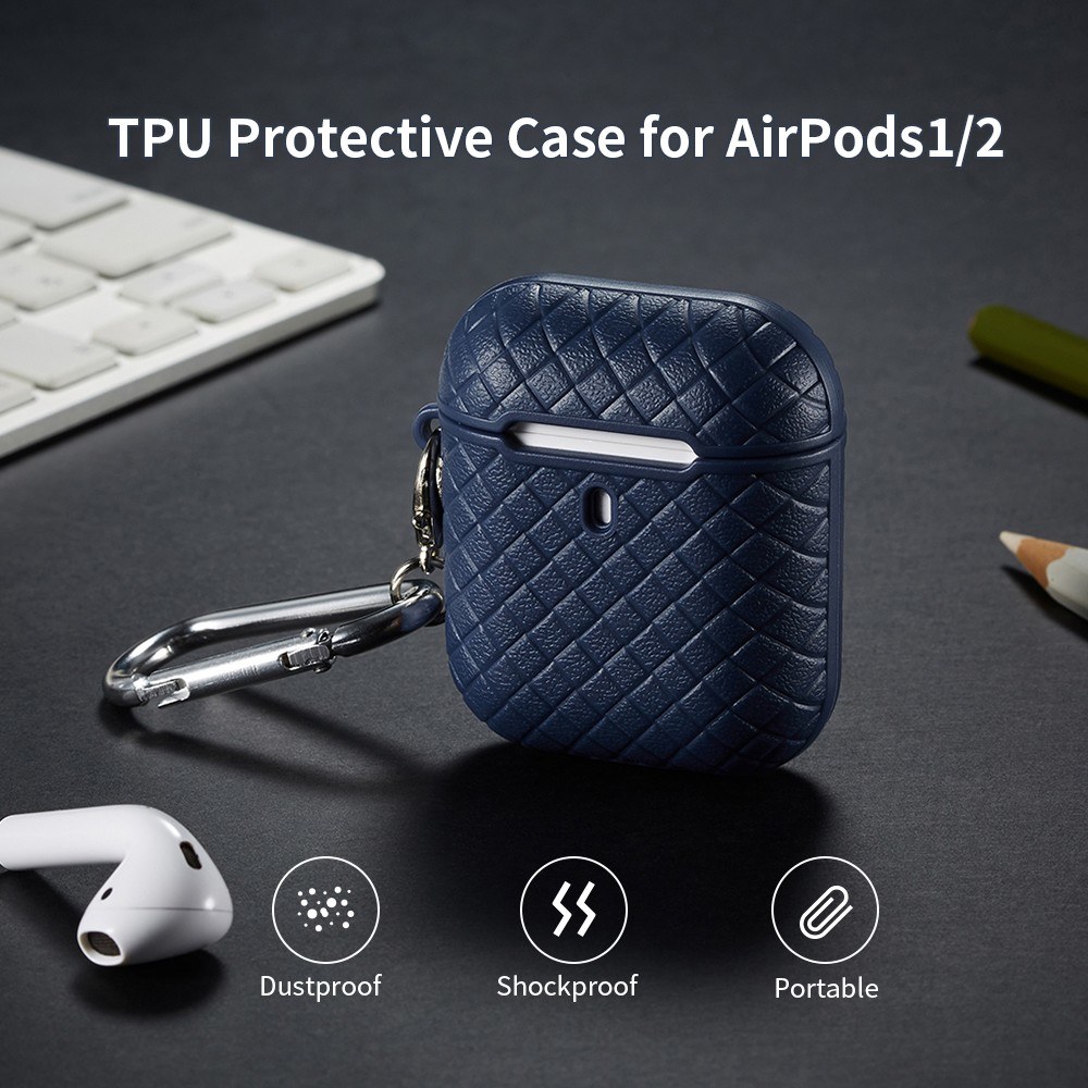 TPU Protective Case for AirPods 1/2 Resilient Case Cover Dustproof Shockproof Protective