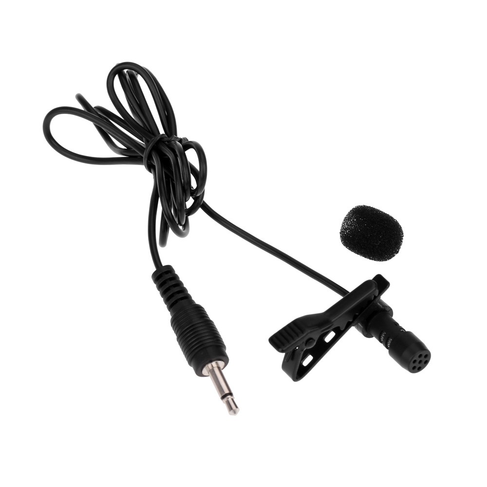 Super Lapel Lavalier Tie Clip Metal Mono Microphone 3.5mm with Collar Clip for Lound Speaker