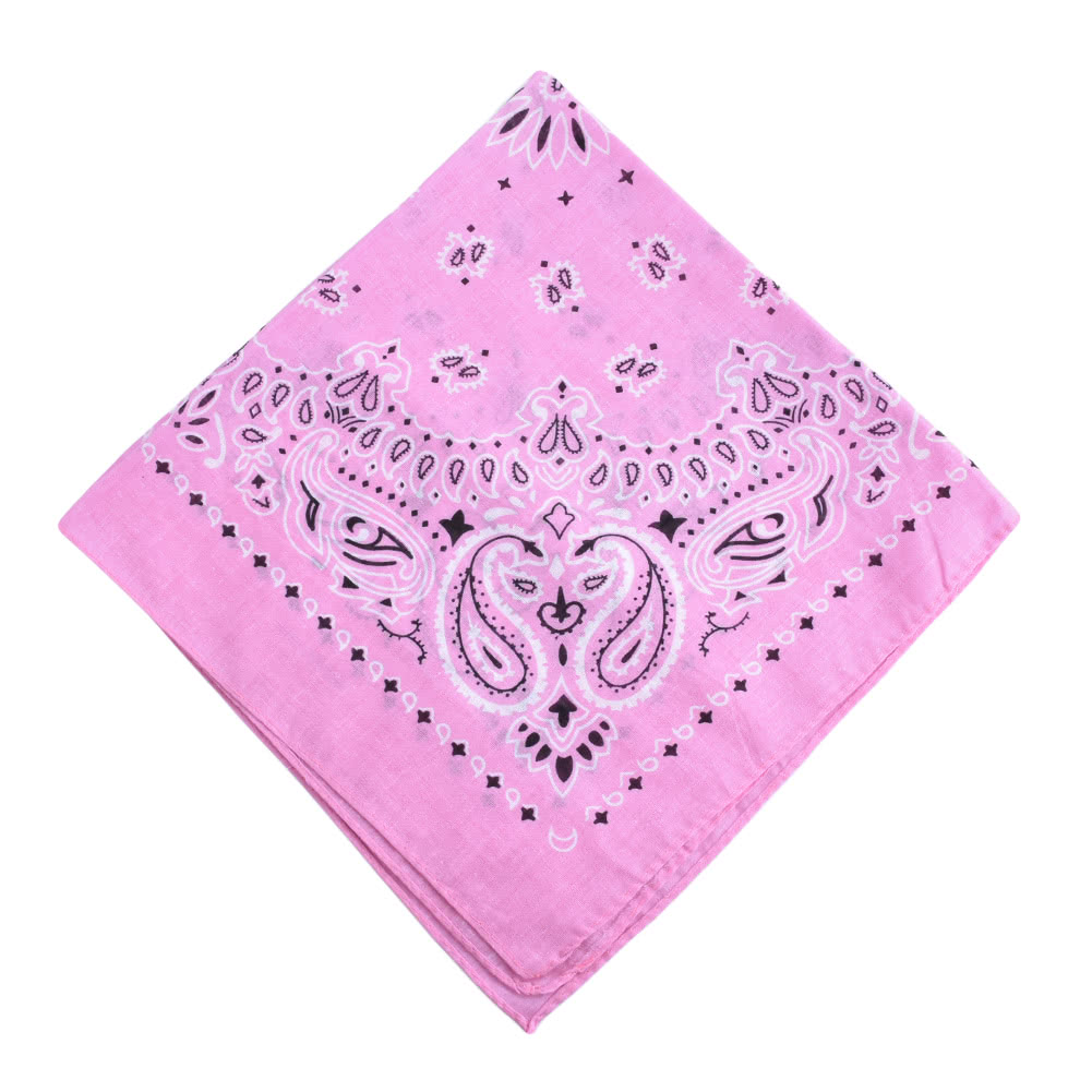 Men Women Square Scarf Paisley Bandana Hair Band Neckerchief Hip Hop Kerchief Unisex Headwear