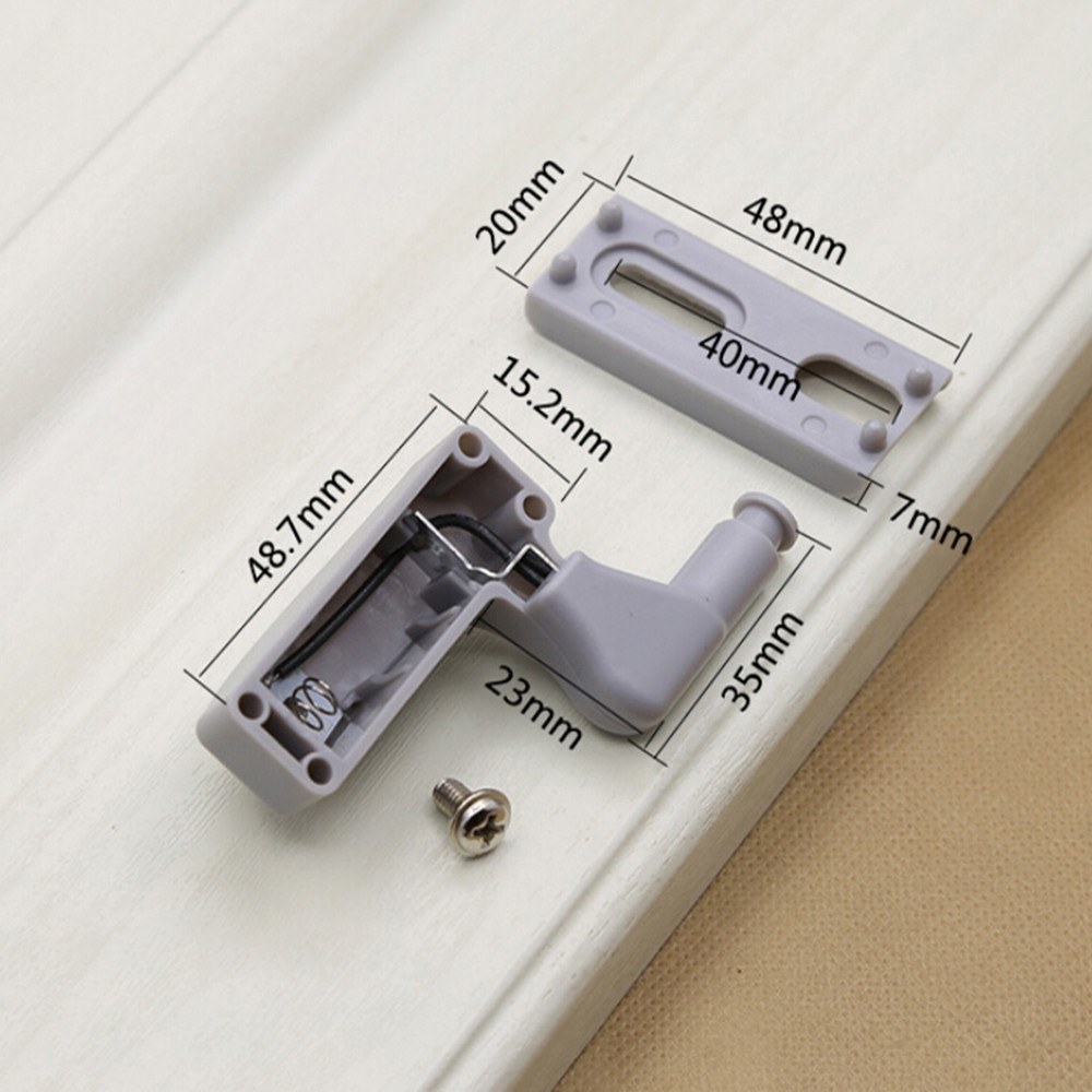 Universal Cabinet Hinge LED Sensor Light For Kitchen Living Room Bedroom Cupboard Closet Wardrobe Lamp 1Pcs White