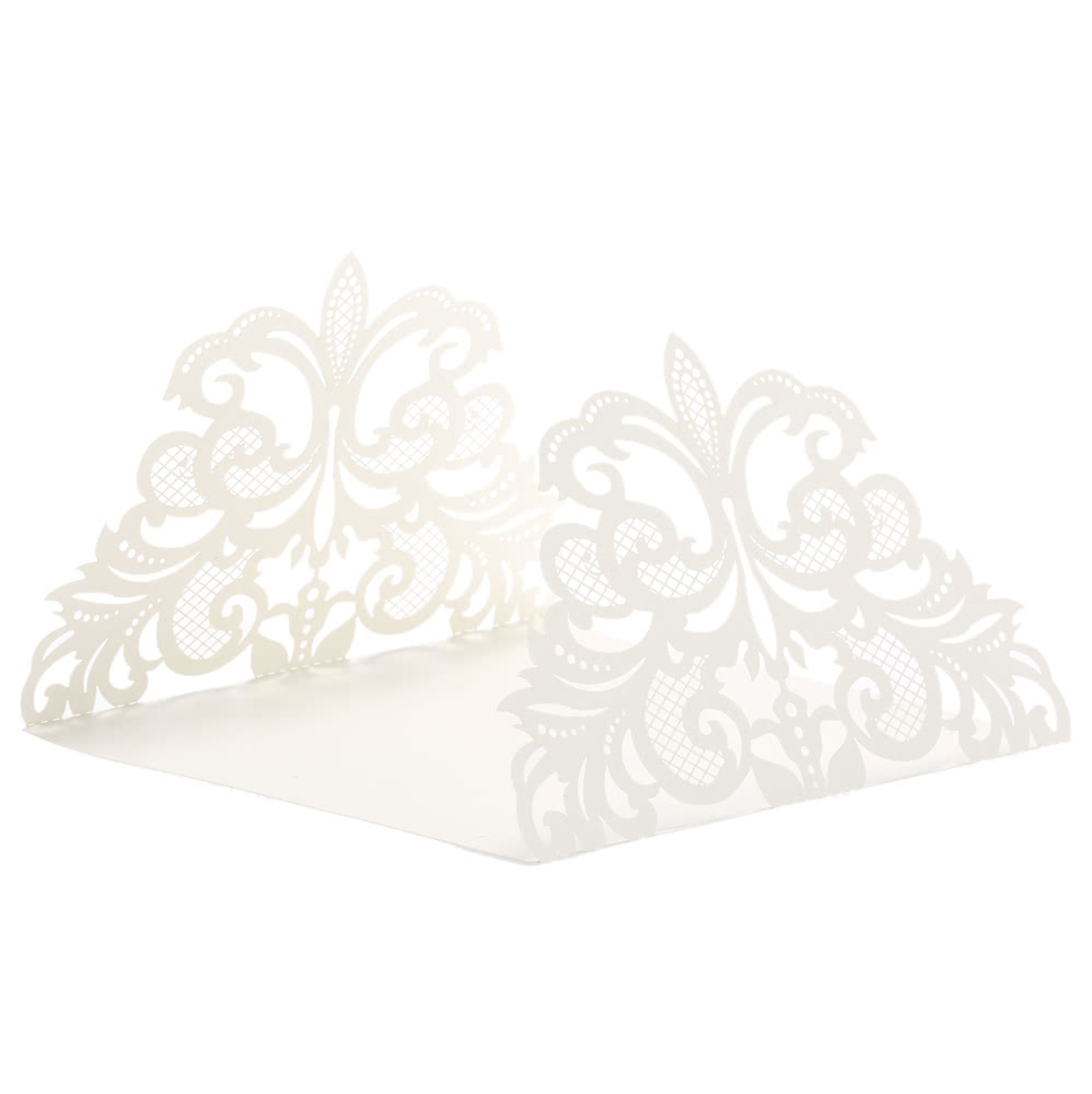 20Pcs Romantic Wedding Party Invitation Card Delicate Carved Pattern