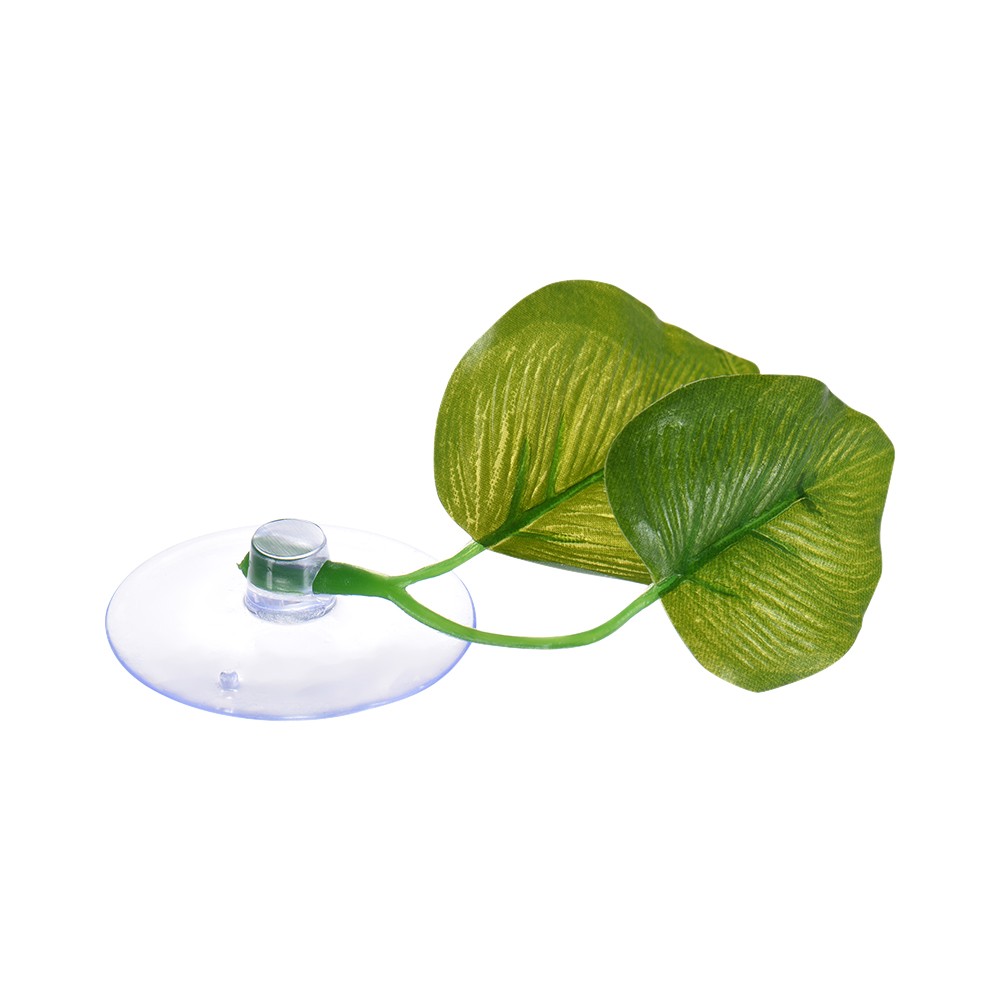 Artificial Plant Leaf Betta Hammock Fish Rest Bed Tropical Saltwater Fish Aquariums Supplies Including 2 Leaves