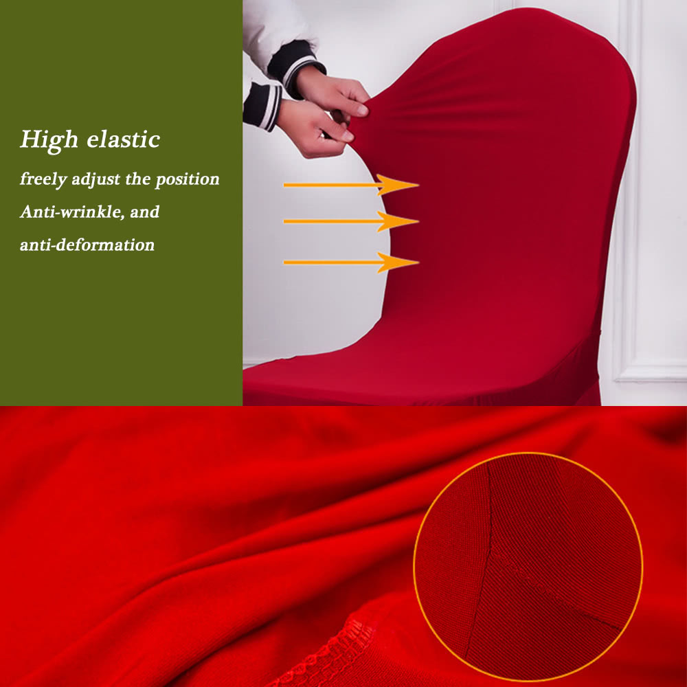 Universal Removable Washable Elastic Cloth Stretch Chair Cover Slipcover 20 Colors Available Home Dining Room Hotel Wedding Banquet Party Decorations