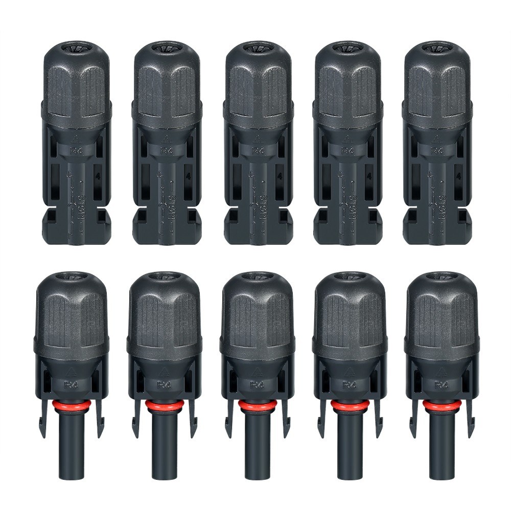 20 Pairs MC4 Male/Female Solar Panel Cable Connectors with Spanner Assembly Tool for PV System