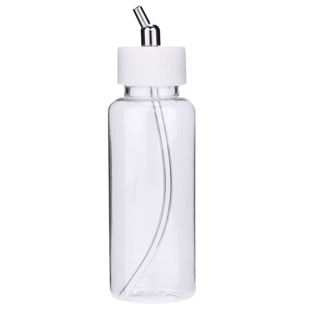 10PCS 100cc Airbrush Plastic Bottles Pot Lid Adapter Dual-Action Siphon Feed Air Brush Jars Airbrushing Accessories Paint Bottle