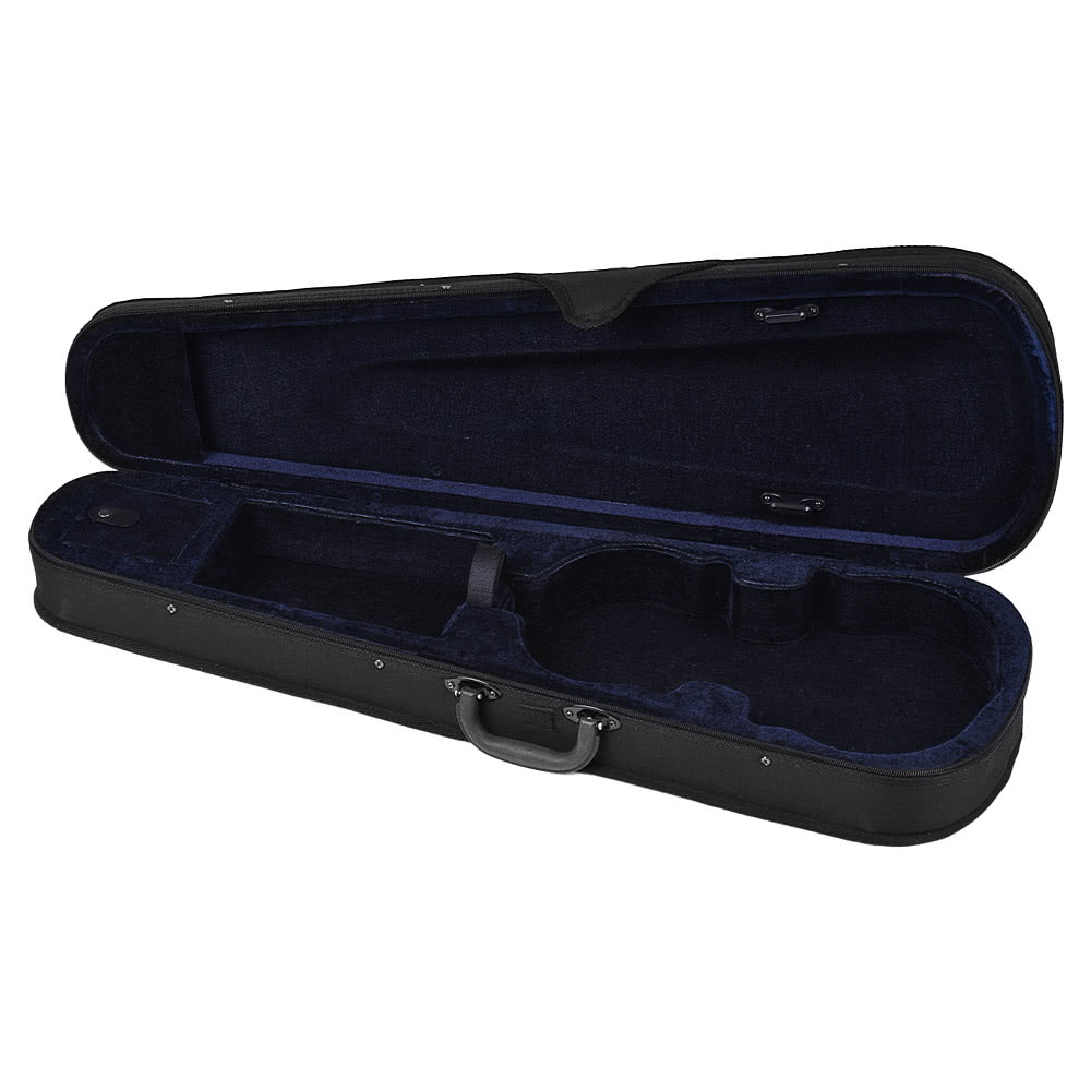 Professional 4/4 Full Size Violin Triangle Shape Case Box Hard & Super Light with Shoulder Straps Beige