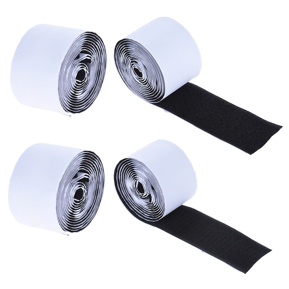 Pedalboard Pedal Mounting Tape Fastener Length 2M Width 5CM for Guitar Pedal Board, 2-Pack (1 Hook + 1 Loop)