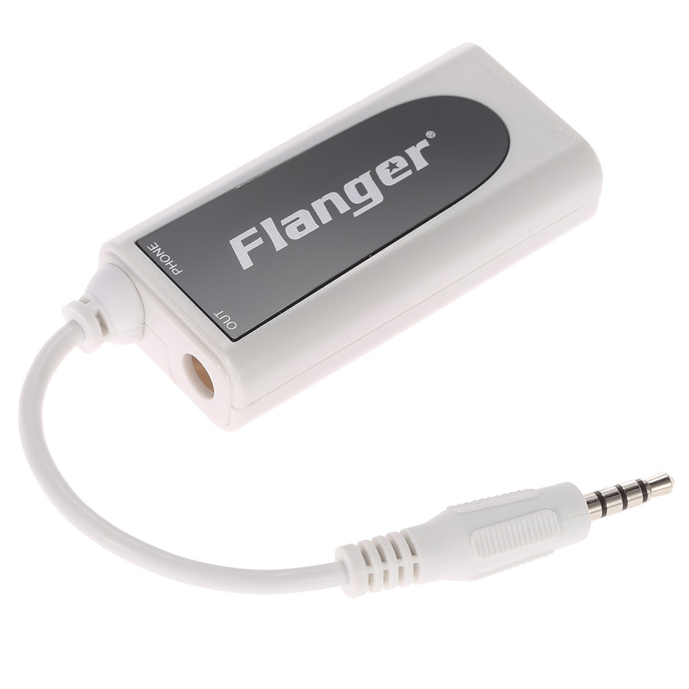 White Guitar Bass to Android  iPhone iPad iPod Touch Music Converter Adapter