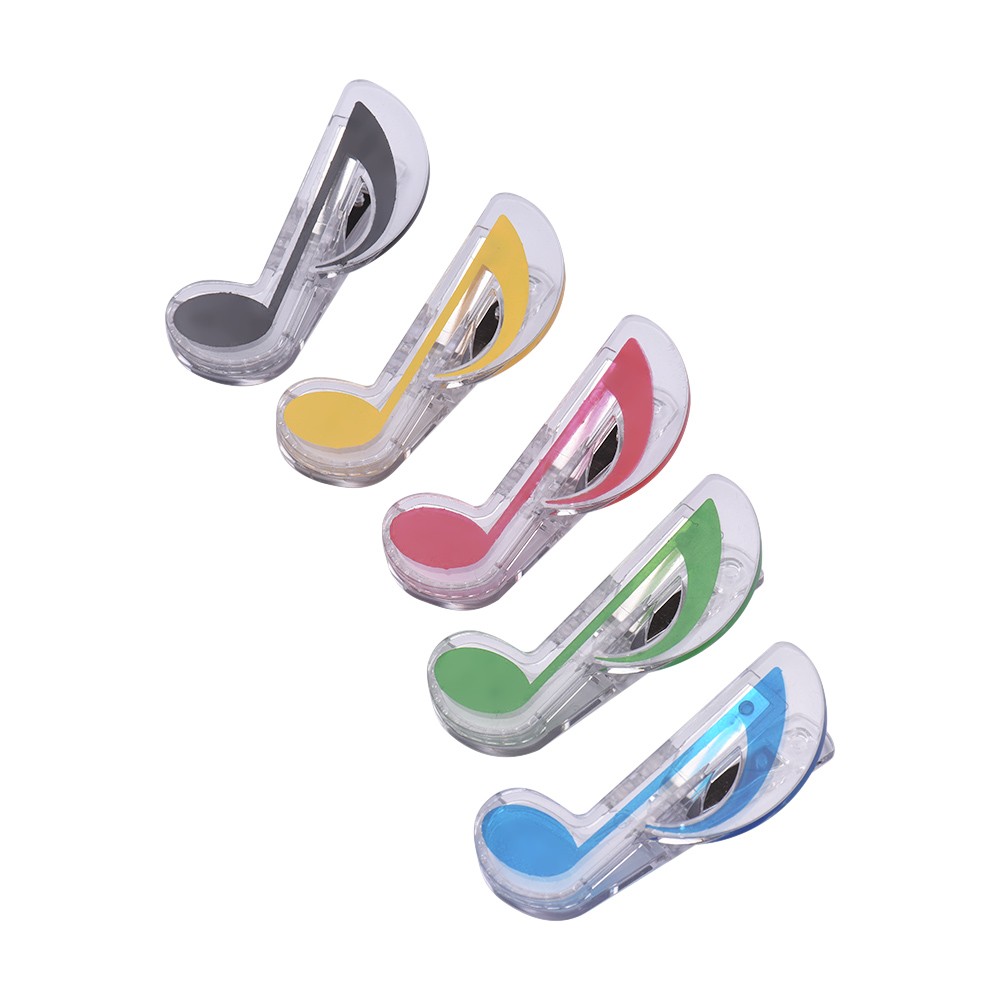 Music Clip Piano Book Page Clip Eighth Note Clips Bookmarks Accessories 5 Pack