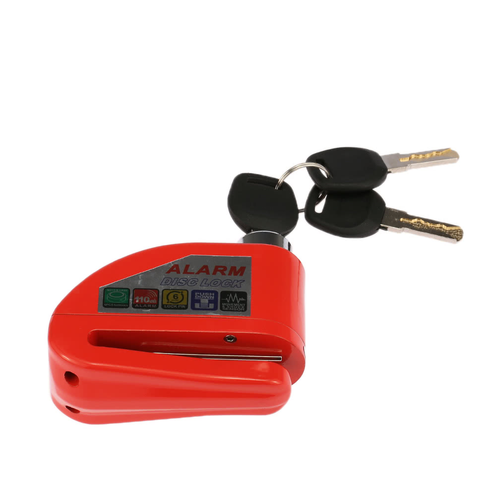 Motorcycle Scooter Bicycle Disc Brake Lock Security Anti-theft Alarm Lock